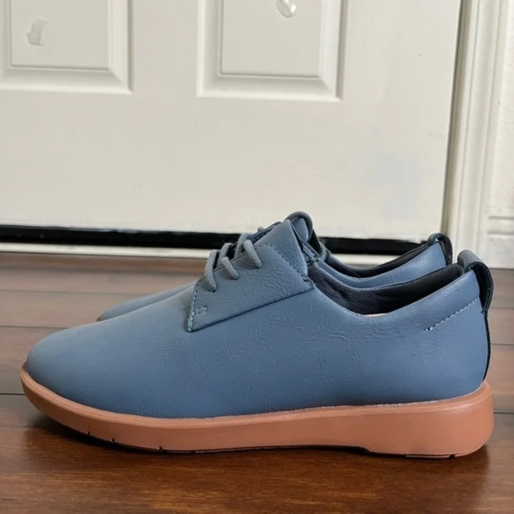 Ponto Women's The Pacific Leather Sneakers Water Repellent  Blue size‎ 7 New